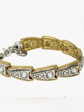 Brighton Aries Two-tone Adjustable Crystal Bracelet
